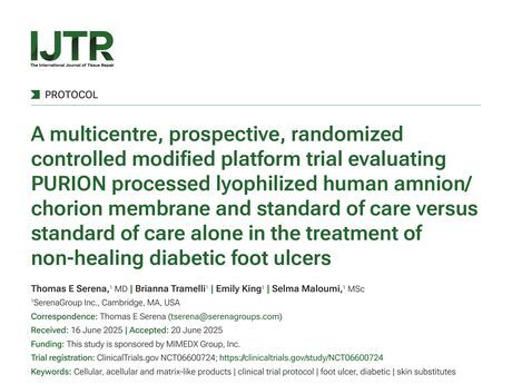 First page of A multicentre, prospective, randomized controlled modified platform trial evaluating PURIO