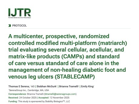 First page of A multicenter, prospective, randomized controlled modified multi-platform (matriarch) tria