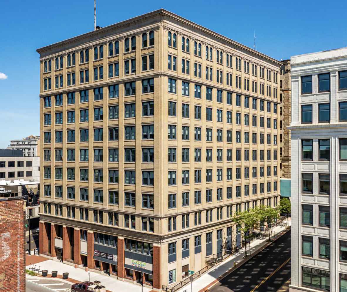 Exterior of 159 South Main Street in downtown Akron